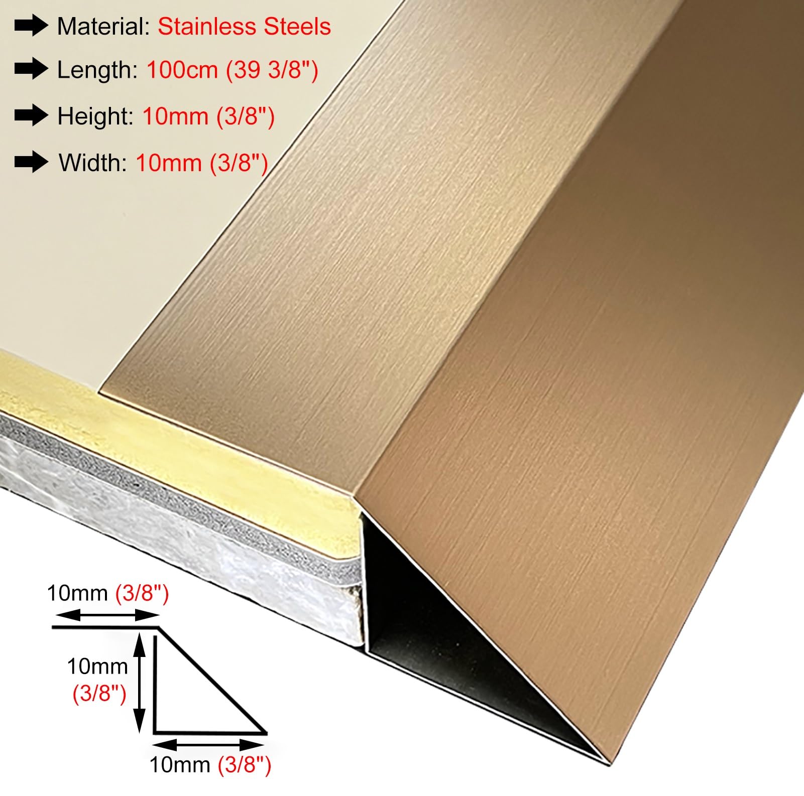 Amazon.com: Transition Strip Laminate Flooring Edge Trimming Cover